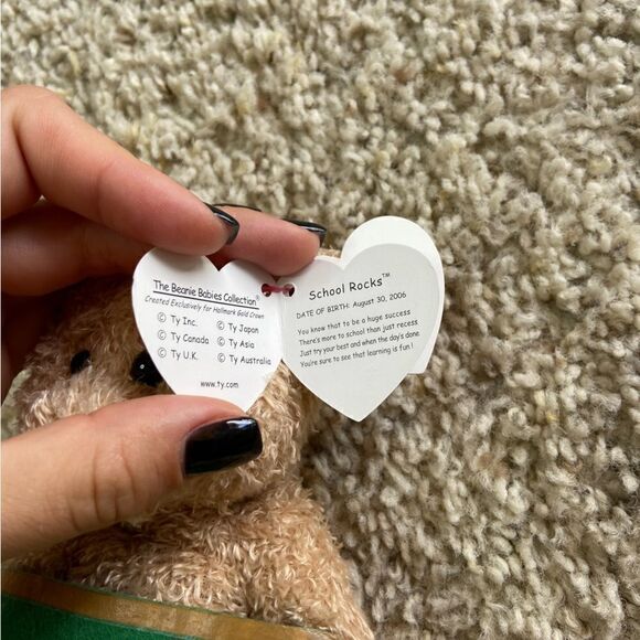 NWT Vtg Boundle Of 2 TY Beanie Babies 6" School Rocks Bears Stuffed Animal - Picture 11 of 13